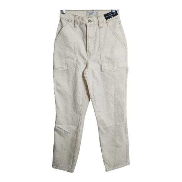 Abercrombie & Fitch Denim - Abercrombie & Fitch 90's‎ Straight Ultra High Rise Curve Love Cargo Jeans 25S